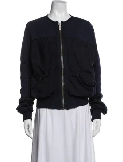 Pre-owned Haider Ackermann Bomber Jacket In Blue