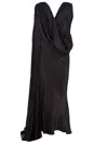 Haider Ackermann Convertible Neck Drape Dress In Black