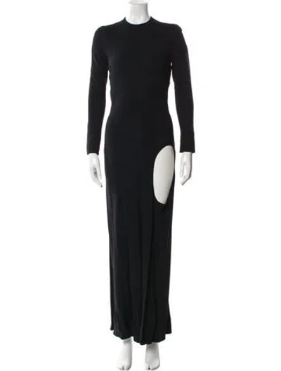 Pre-owned Haider Ackermann Crew Neck Long Dress In Multi