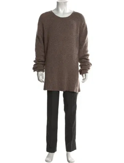 Pre-owned Haider Ackermann Crew Neck Long Sleeve Pullover In Brown