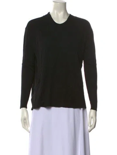 Pre-owned Haider Ackermann Crew Neck Long Sleeve Sweatshirt In Black