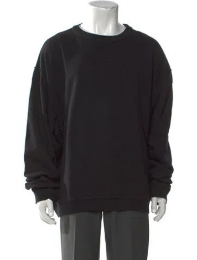 Pre-owned Haider Ackermann Crew Neck Long Sleeve Sweatshirt In Black
