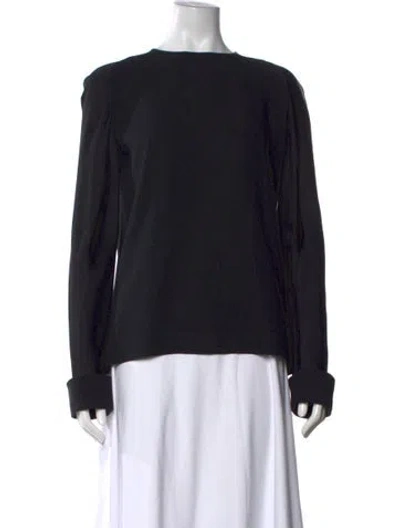 Pre-owned Haider Ackermann Crew Neck Long Sleeve Top In Black