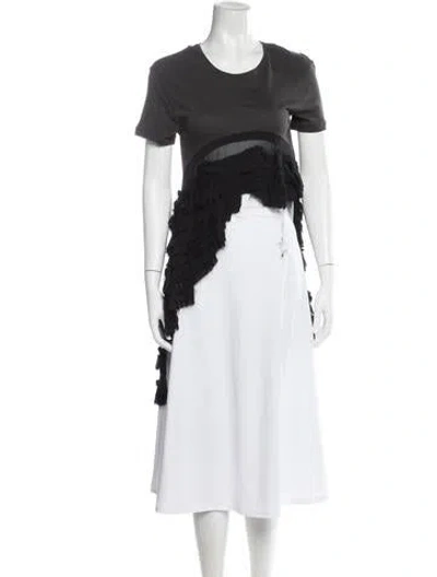 Pre-owned Haider Ackermann Crew Neck Short Sleeve Top In Black