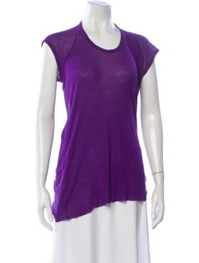 Pre-owned Haider Ackermann Crew Neck Short Sleeve T-shirt In Purple
