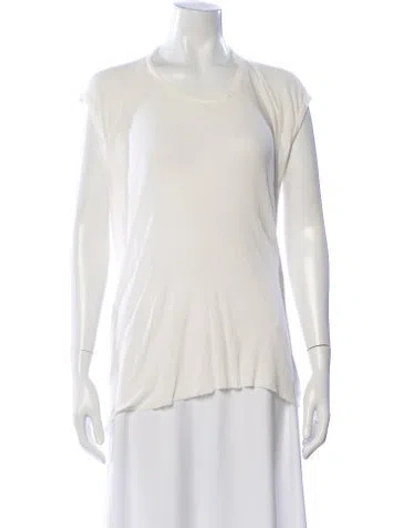 Pre-owned Haider Ackermann Crew Neck Short Sleeve T-shirt In White