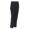 Haider Ackermann Fleece Wool Grosgrain Side Cropped Pants In Black