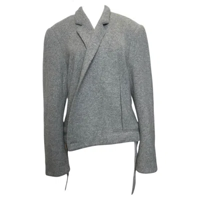 Pre-owned Haider Ackermann F/w 2014 Cropped Wide Blazer In Gray