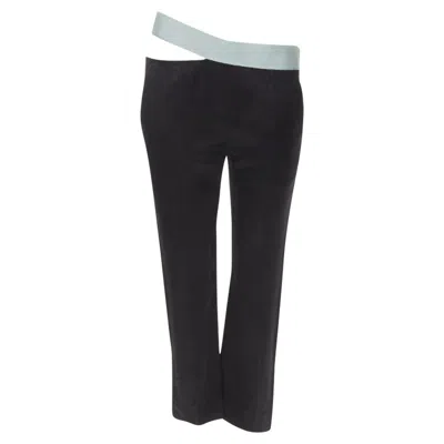 Haider Ackermann Grosgrain Cut Out Trousers In Black