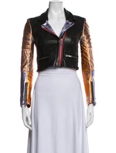 Pre-owned Haider Ackermann Leather Biker Jacket In Black