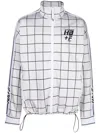 HAIDER ACKERMANN LOGO-PRINT CHECKED JACKET