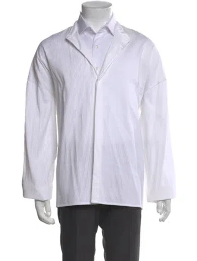 Pre-owned Haider Ackermann Long Sleeve Shirt In White