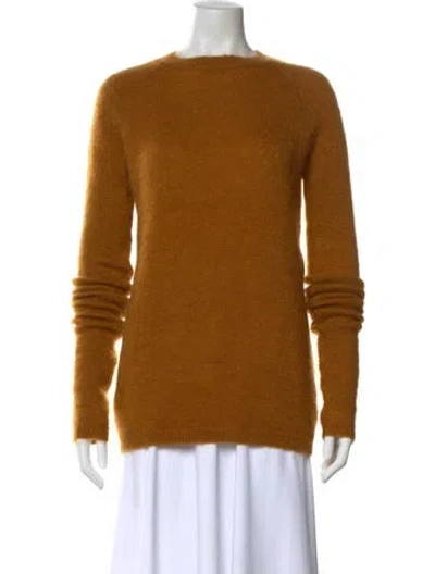 Pre-owned Haider Ackermann Mohair Bateau Neckline Sweater In Brown