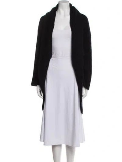 Pre-owned Haider Ackermann Mohair Open Front Sweater In Black