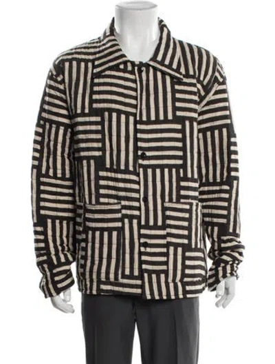 Pre-owned Haider Ackermann Patterned Jacket In Neutrals