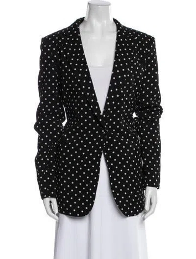 Pre-owned Haider Ackermann Polka Dot Print Blazer In Black