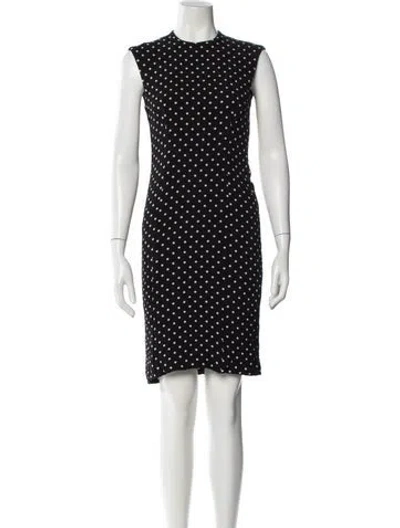 Pre-owned Haider Ackermann Polka Dot Print Mini Dress In Black