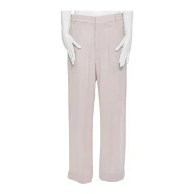 Pre-owned Haider Ackermann Rayon Wool Blush Pink Wide Leg Trousers Fr38