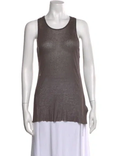 Pre-owned Haider Ackermann Scoop Neck Sleeveless Top In Brown