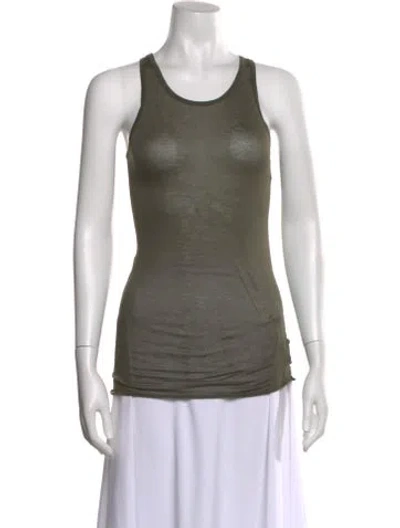 Pre-owned Haider Ackermann Scoop Neck Sleeveless Top In Green