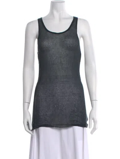 Pre-owned Haider Ackermann Scoop Neck Sleeveless Top In Grey