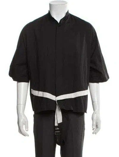 Pre-owned Haider Ackermann Short Sleeve Shirt In Black