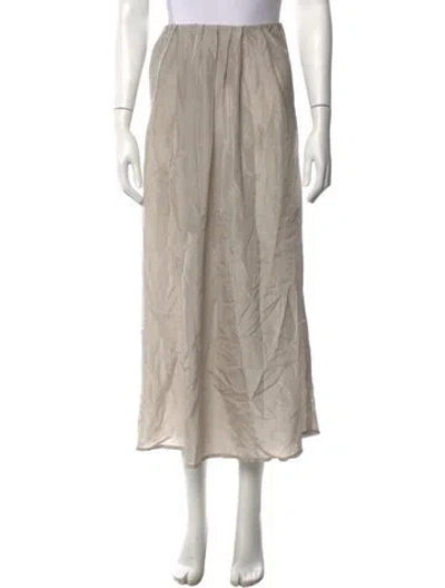 Pre-owned Haider Ackermann Silk Long Skirt In Neutrals
