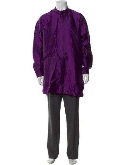 Pre-owned Haider Ackermann Silk Long Sleeve Shirt In Purple