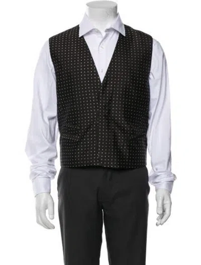 Pre-owned Haider Ackermann Silk Polka Dot Print Suit Vest In Multi