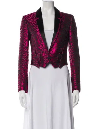 Pre-owned Haider Ackermann Silk Printed Blazer In Multi