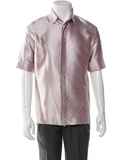 Pre-owned Haider Ackermann Silk Printed Shirt In Pink