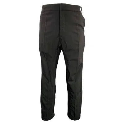 Pre-owned Haider Ackermann Size 34 Black Wool Polyamide Drop Crotch Dress Pants