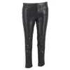 Haider Ackermann Stripe Detail Pants In Black Leather