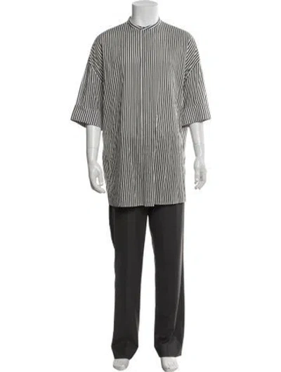 Pre-owned Haider Ackermann Striped Short Sleeve Shirt In Multicolor