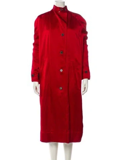 Pre-owned Haider Ackermann Trench Coat In Red