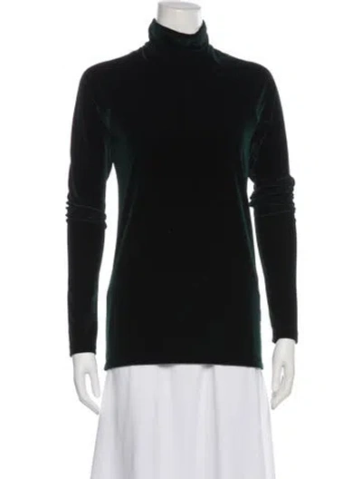 Pre-owned Haider Ackermann Turtleneck Long Sleeve Top In Green