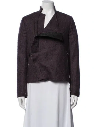 Pre-owned Haider Ackermann Tweed Jacket In Purple