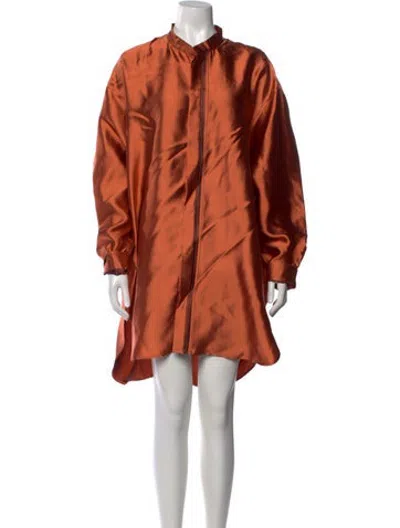 Pre-owned Haider Ackermann Vintage Knee-length Dress In Orange