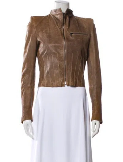 Pre-owned Haider Ackermann Vintage Late 2000's - Early 2010's Biker Jacket In Brown