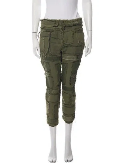 Pre-owned Haider Ackermann Vintage Straight Leg Pants In Green