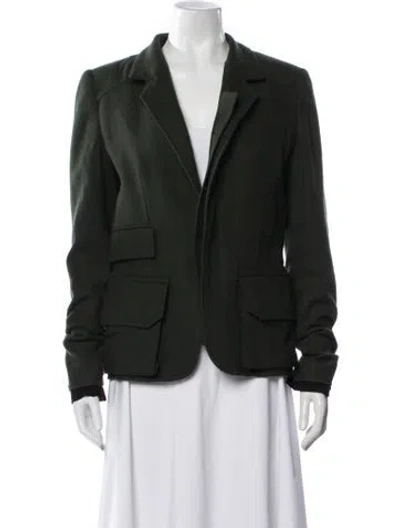 Pre-owned Haider Ackermann Virgin Wool Blazer In Black