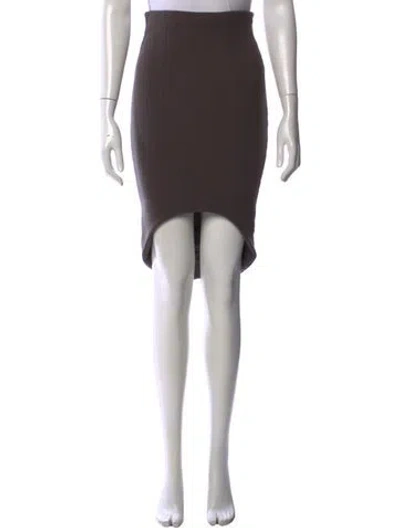 Pre-owned Haider Ackermann Virgin Wool Mini Skirt In Brown