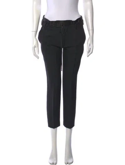 Pre-owned Haider Ackermann Virgin Wool Straight Leg Pants In Black