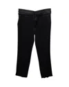 Haider Ackermann Waistband Stitch Pants In Black Cotton In Black