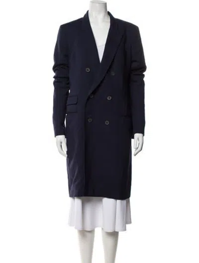 Pre-owned Haider Ackermann Wool Coat In Blue