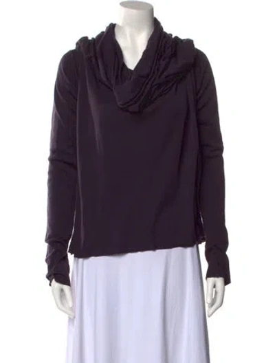 Pre-owned Haider Ackermann Wool Cowl Neck Sweater In Purple