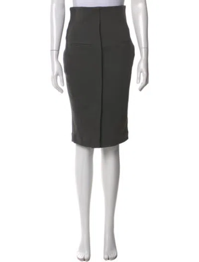 Pre-owned Haider Ackermann Wool Knee-length Skirt In Grey