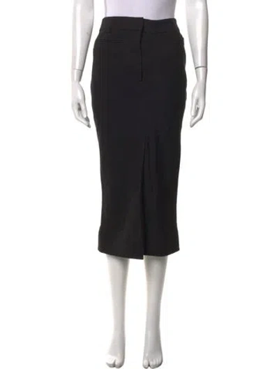 Pre-owned Haider Ackermann Wool Midi Length Skirt In Black