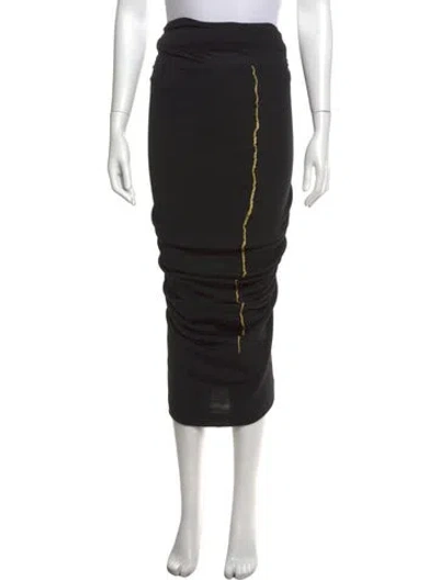Pre-owned Haider Ackermann Wool Midi Length Skirt In Black