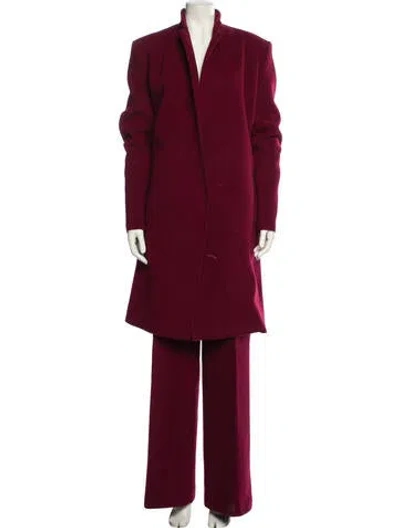 Pre-owned Haider Ackermann Wool Set In Burgundy